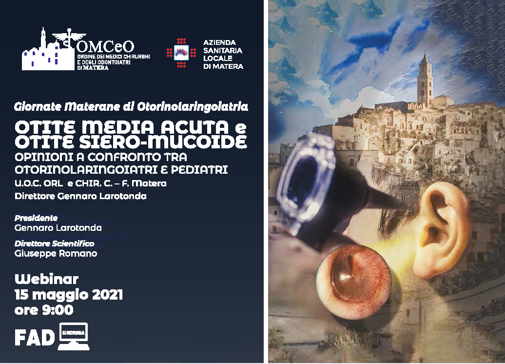 Course Image OTITE MEDIA ACUTA E OTITE SIERO-MUCOIDE: OPINIONI A CONFRONTO TRA OTORINOLARINGOIATRI E PEDIATRI